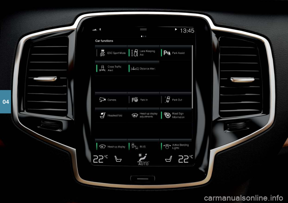 VOLVO XC90 T8 2019 Quick Guide 04 VOLVO XC90 T8 2019 Quick Guide 04