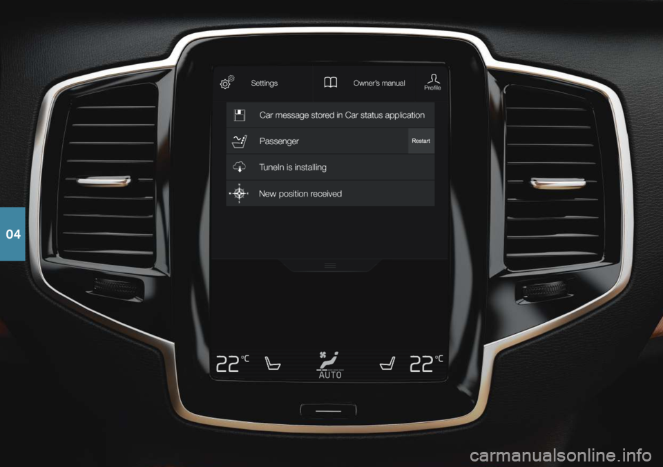VOLVO XC90 T8 2019 Quick Guide 04 VOLVO XC90 T8 2019 Quick Guide 04
