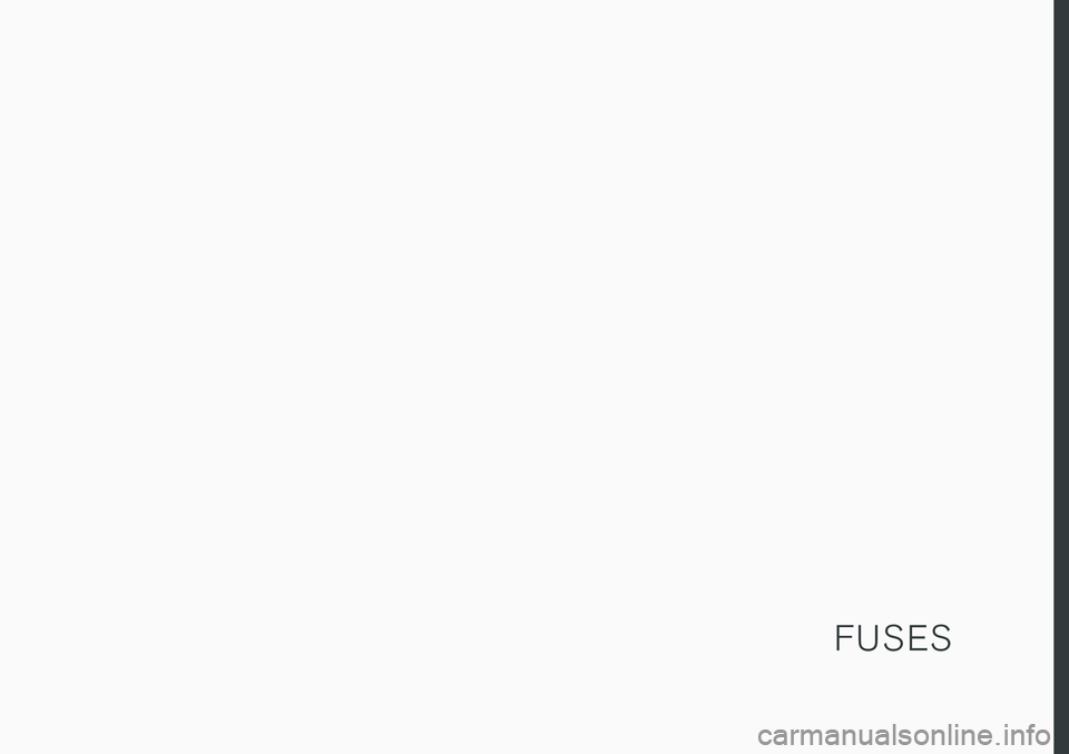 VOLVO S90 T8 2018  Owner´s Manual F U S E S 