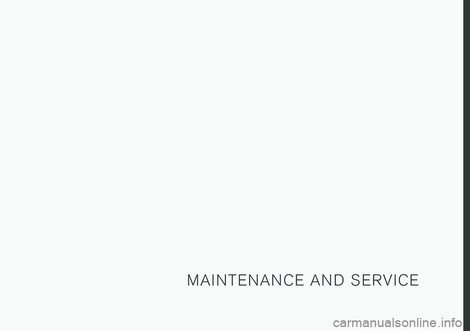 VOLVO V90 2018 Owner´s Manual M A I N T E N A N C E A N D S E R V I C E VOLVO V90 2018 Owner´s Manual M A I N T E N A N C E A N D S E R V I C E