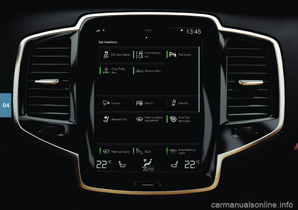 VOLVO XC90 T8 2018  Quick Guide 04   