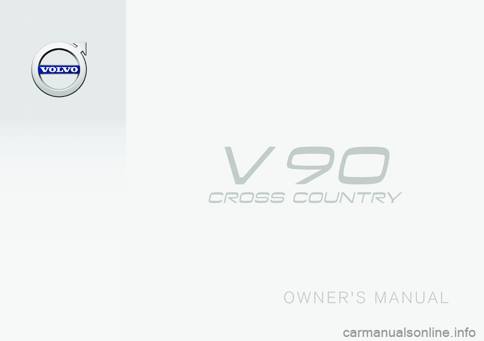 VOLVO V90 CROSS COUNTRY 2017  Owner´s Manual 