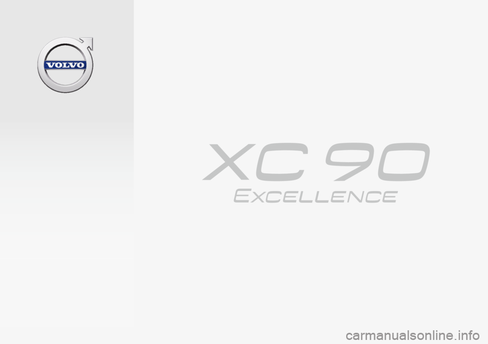 VOLVO XC90 EXCELLENCE 2017  Owner´s Manual 