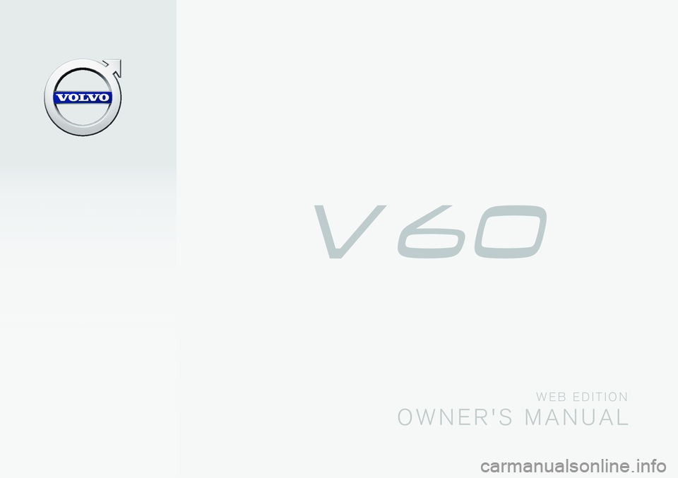 VOLVO V60 2016  Owner´s Manual 