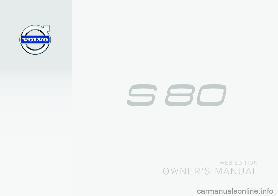 VOLVO S80 2015  Owner´s Manual 