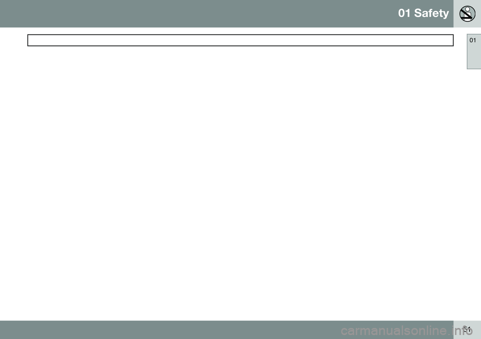 VOLVO S80 2014  Owner´s Manual 01 Safety
 01
51 