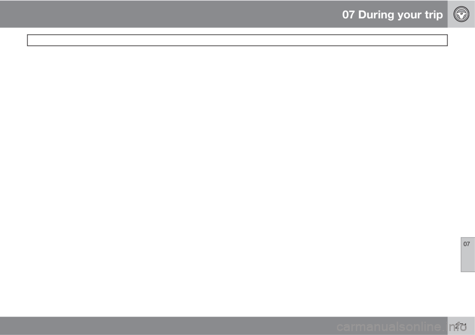 VOLVO S60 2013  Owner´s Manual 07 During your trip
 
07
271 