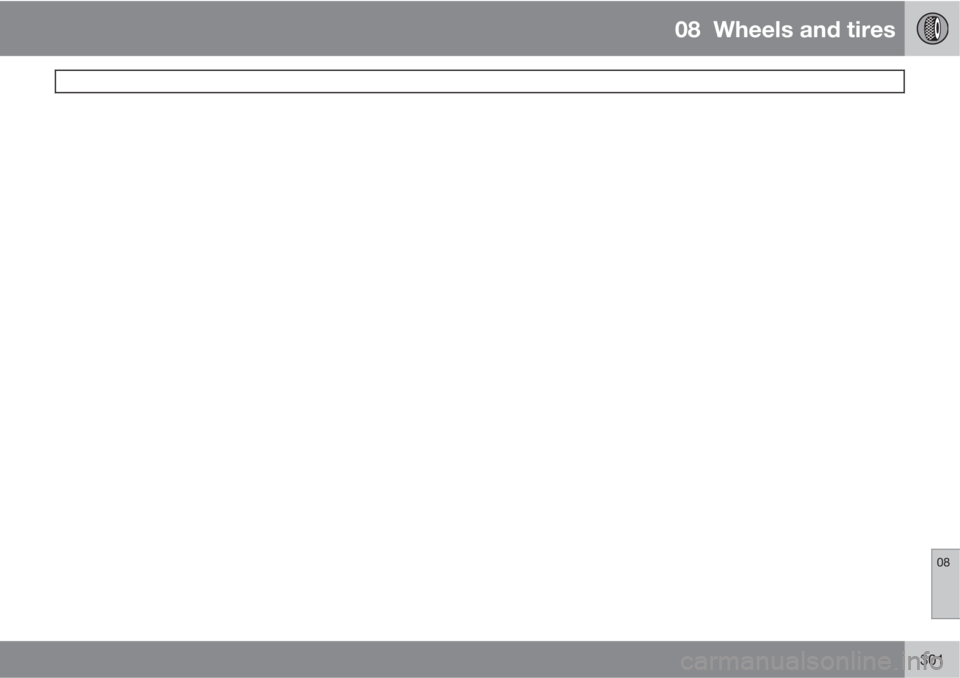 VOLVO S60 2013  Owner´s Manual 08  Wheels and tires
 
08
301 