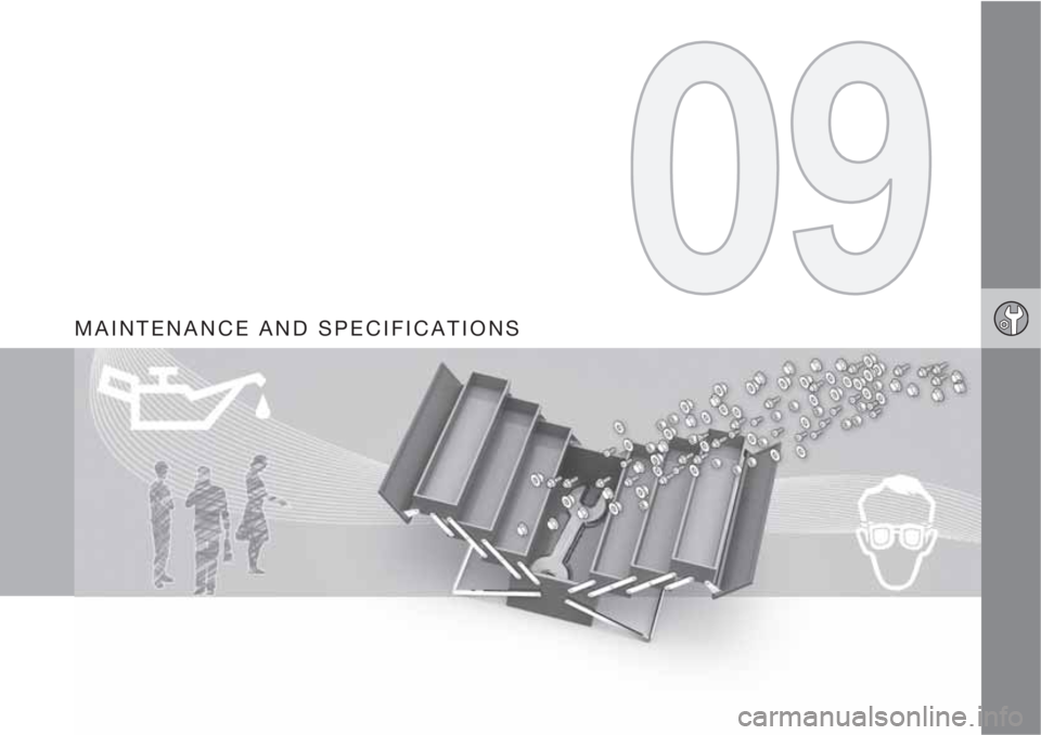 VOLVO S60 2013  Owner´s Manual MAINTENANCE AND SPECIFICATIONS 