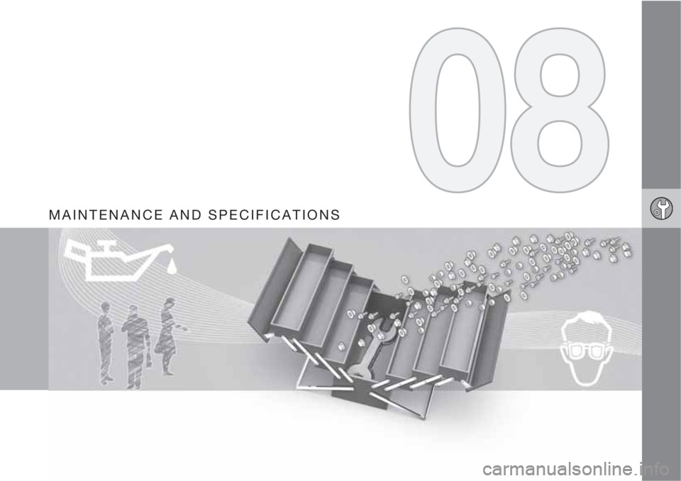VOLVO S60 2012  Owner´s Manual MAINTENANCE AND SPECIFICATIONS 