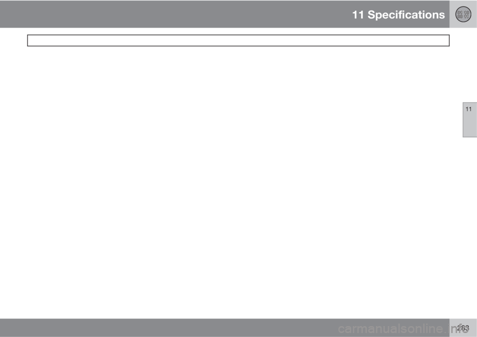 VOLVO S40 2011  Owner´s Manual 11 Specifications
 
11
283 