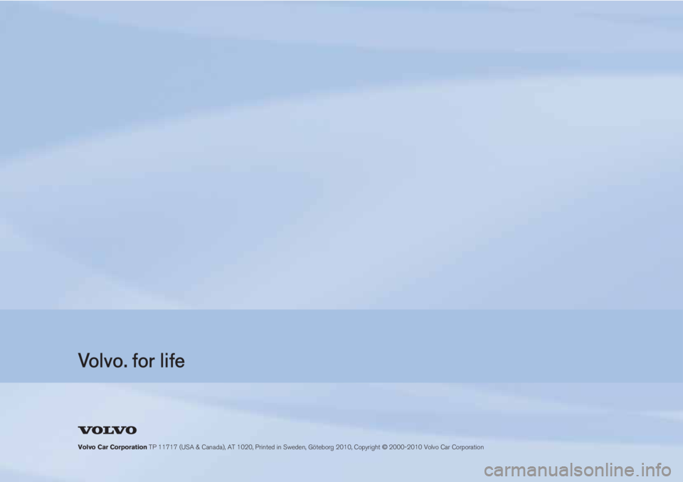 VOLVO V50 2011  Owner´s Manual 		
	
	




	 ©!"#$

 