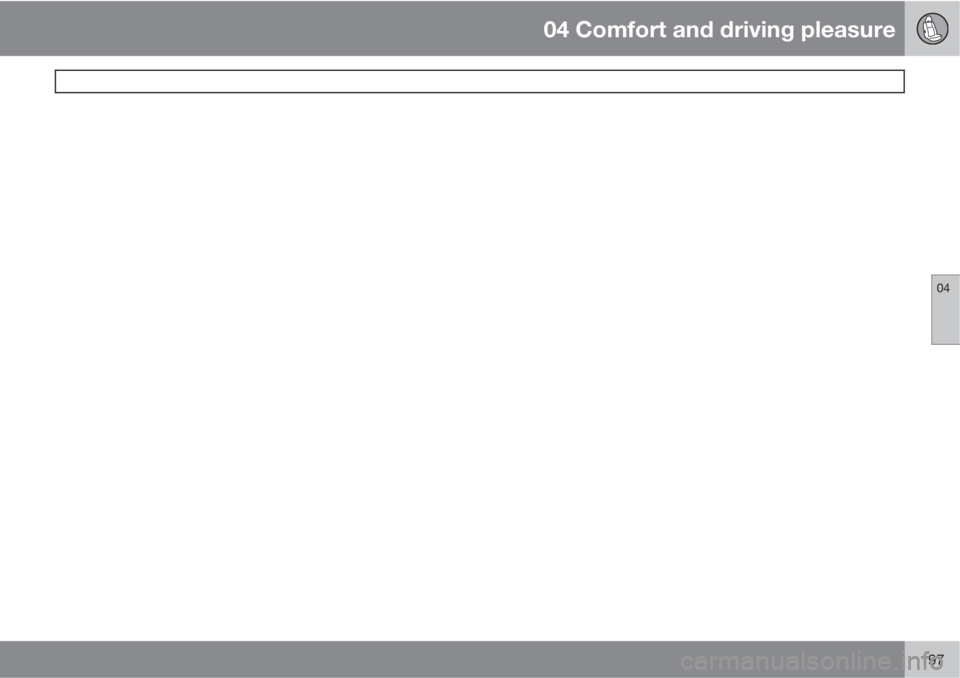 VOLVO XC60 2011  Owner´s Manual 04 Comfort and driving pleasure
 
04
197 