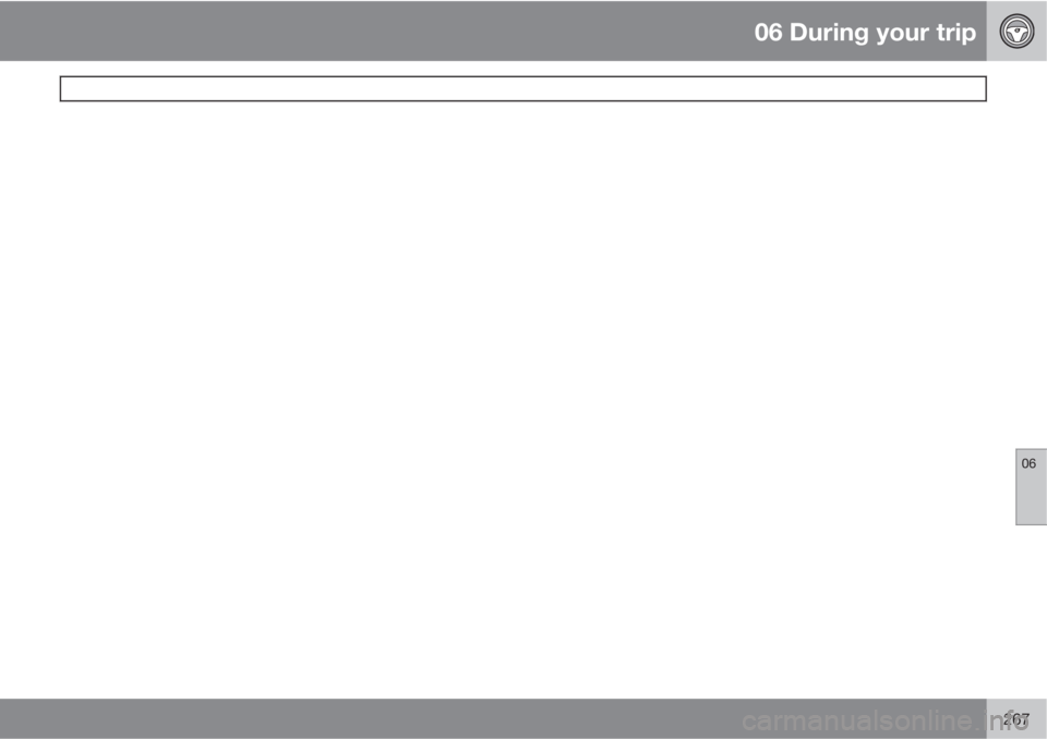 VOLVO XC60 2011  Owner´s Manual 06 During your trip
 
06
267 