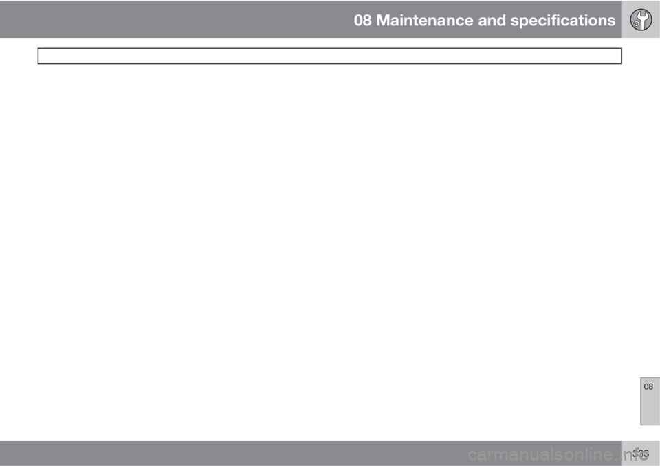 VOLVO XC60 2011  Owner´s Manual 08 Maintenance and specifications
 
08
333 
