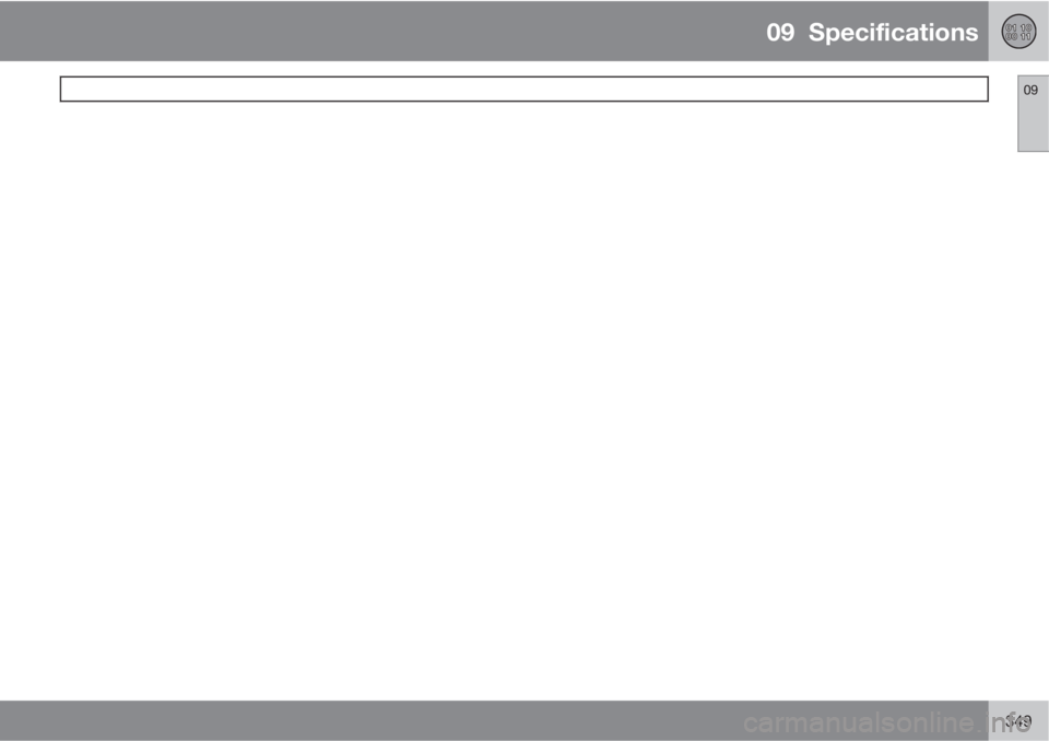 VOLVO XC60 2011  Owner´s Manual 09  Specifications
 09
349 