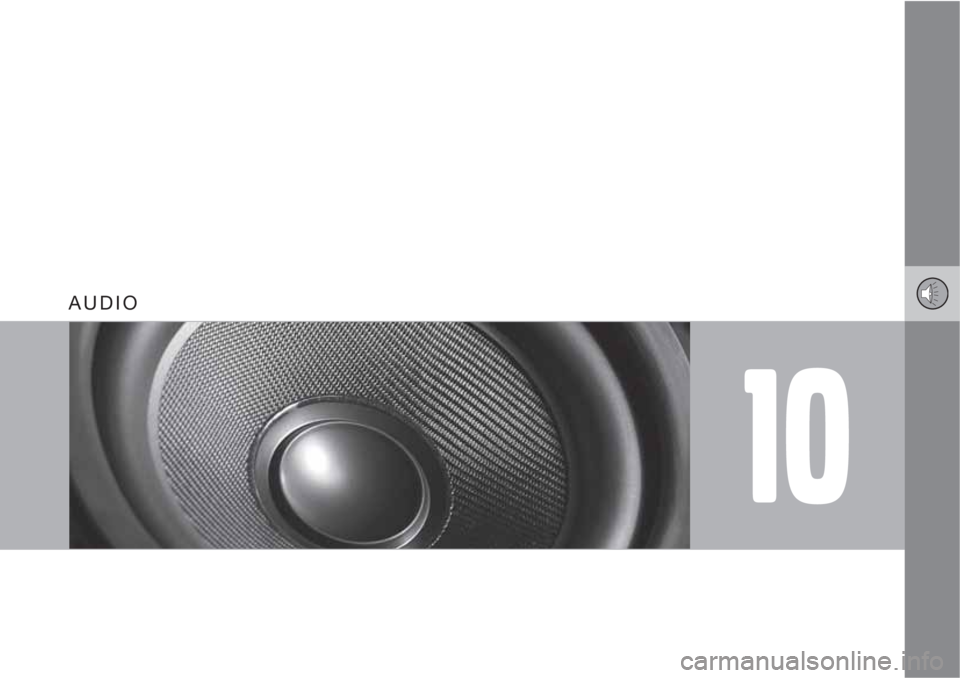 VOLVO S40 2010  Owner´s Manual 10
AUDIO 