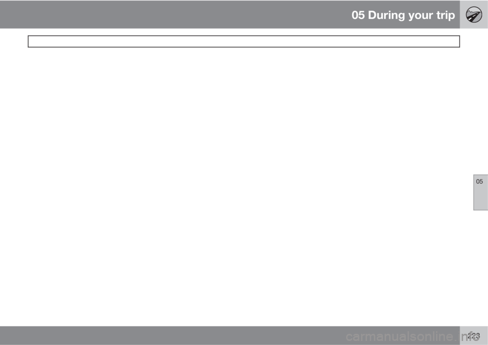 VOLVO XC60 2010  Owner´s Manual 05 During your trip
 
05
223 