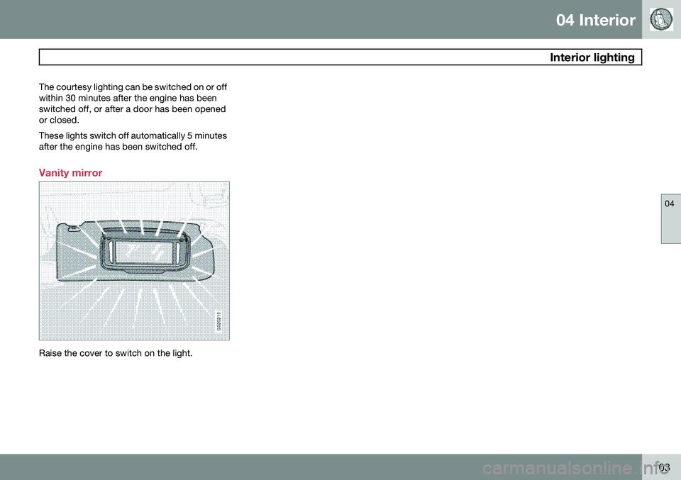 VOLVO C70 CONVERTIBLE 2009 Owner´s Manual VOLVO C70 CONVERTIBLE 2009 Owner´s Manual