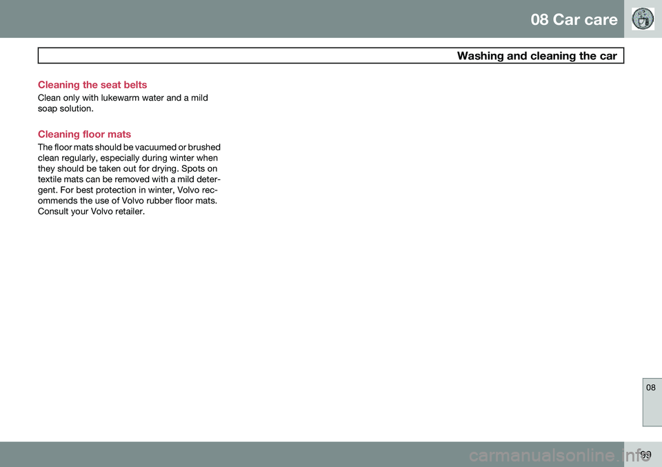 VOLVO C70 CONVERTIBLE 2009  Owner´s Manual 