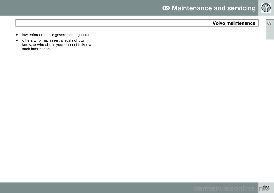 VOLVO C70 CONVERTIBLE 2009  Owner´s Manual 