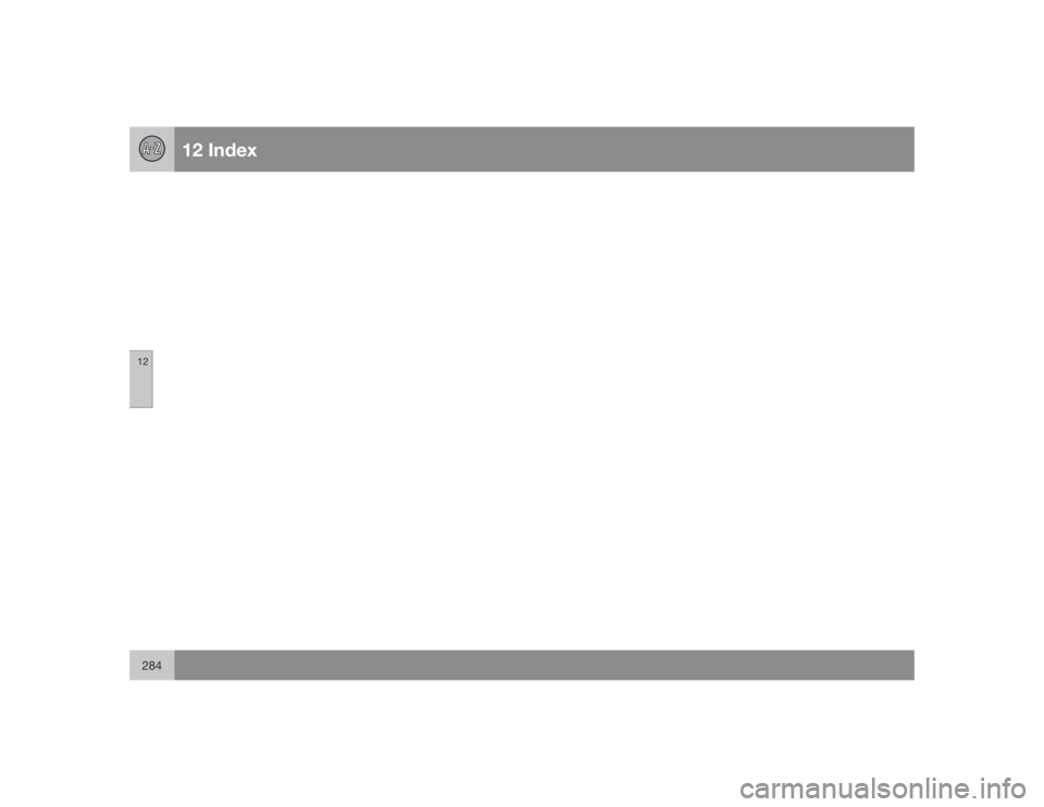 VOLVO S40 2009  Owner´s Manual 12 Index
12284 