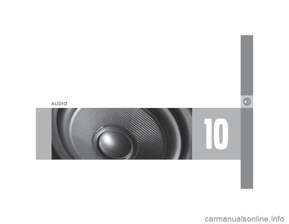 VOLVO S60 2009  Owner´s Manual 10
AUDIO 