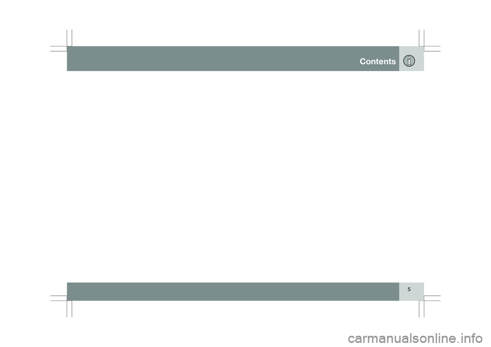 VOLVO XC60 2009  Owner´s Manual Contents5  