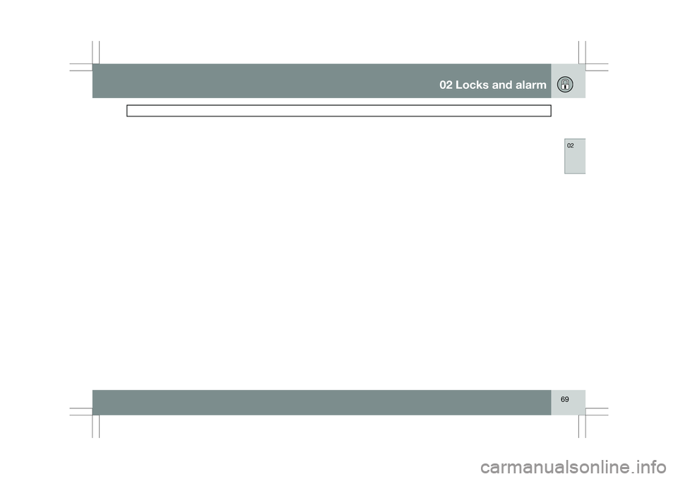 VOLVO XC60 2009  Owner´s Manual 02 Locks and alarm
 02
69  