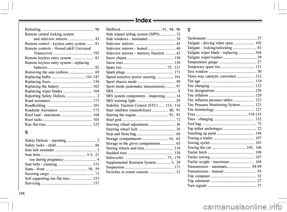 VOLVO XC70 2006  Owner´s Manual 198
Index
" 


















































\


 32
" 
  		

 	 	

























 /-
" 				