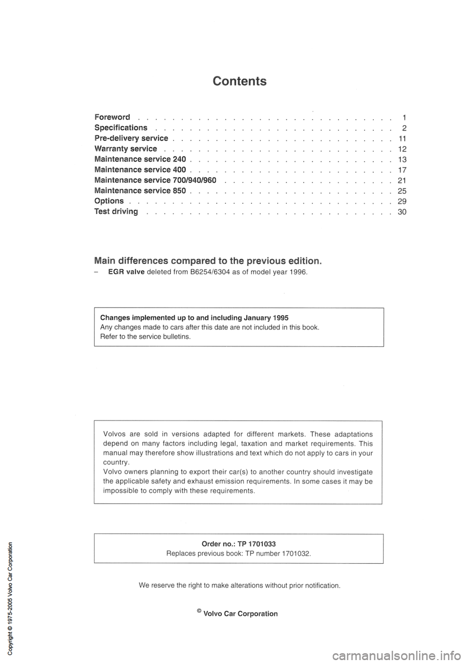 VOLVO 240 1991  Service Repair Manual 