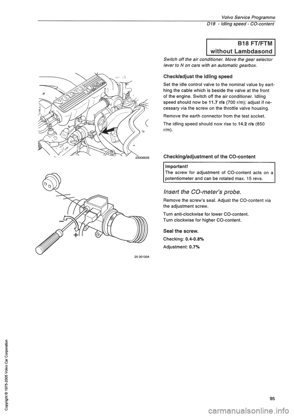 VOLVO 240 1991  Service Repair Manual 