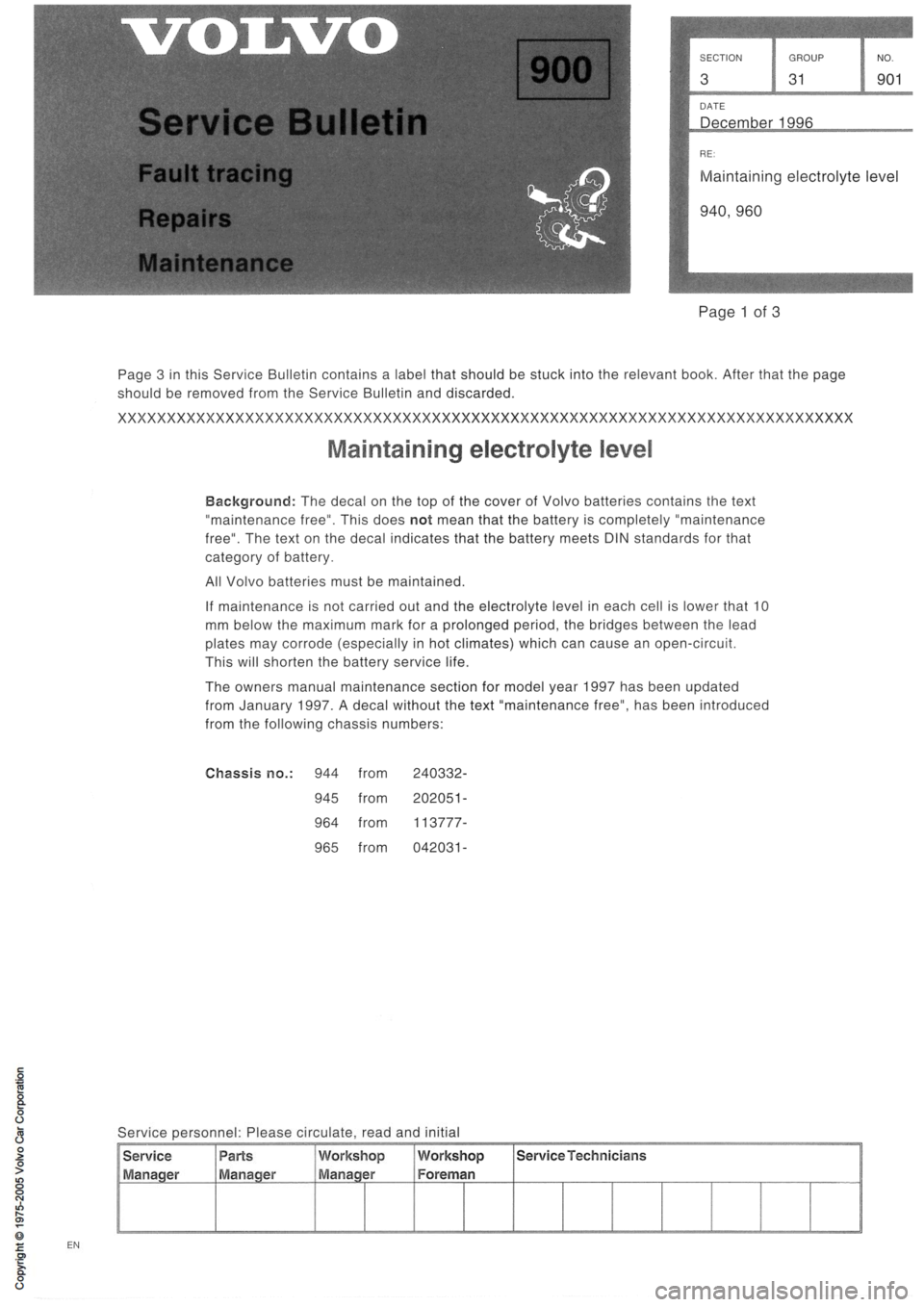 VOLVO 240 1991  Service Service Manual 