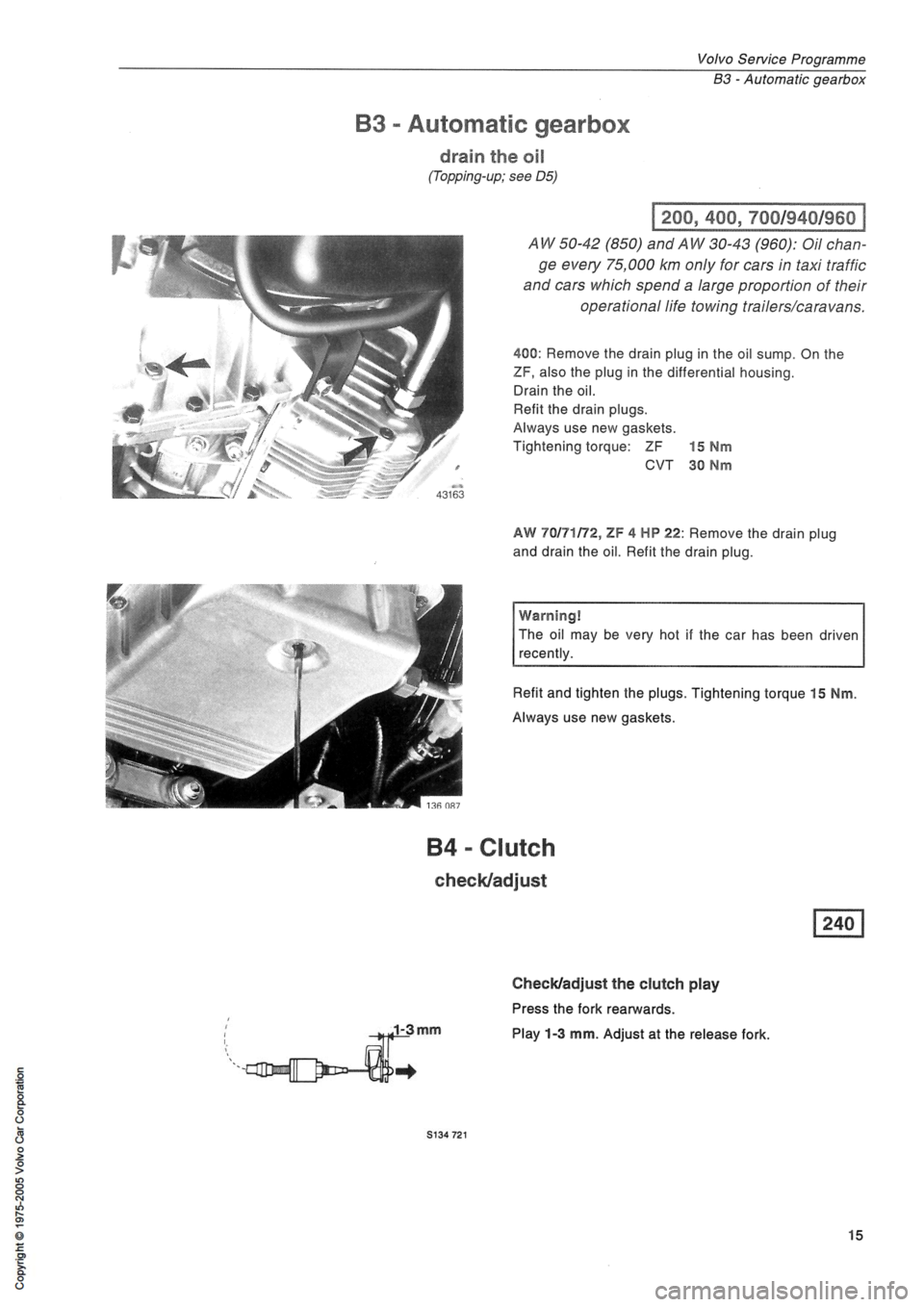 VOLVO 240 1991 Service Owners Manual VOLVO 240 1991 Service Owners Manual