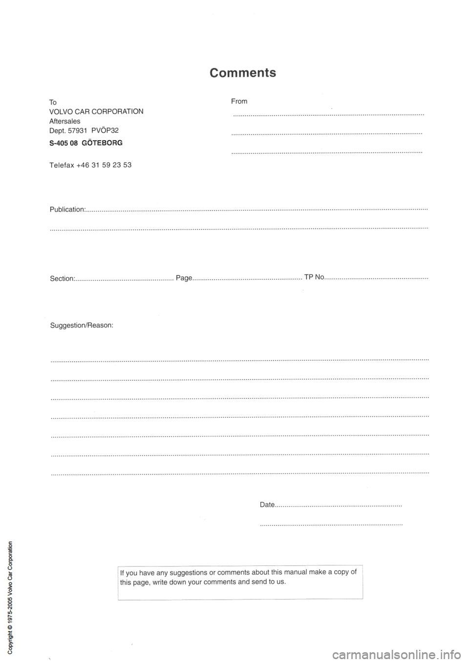 VOLVO 900 1991 Service Service Manual VOLVO 900 1991 Service Service Manual