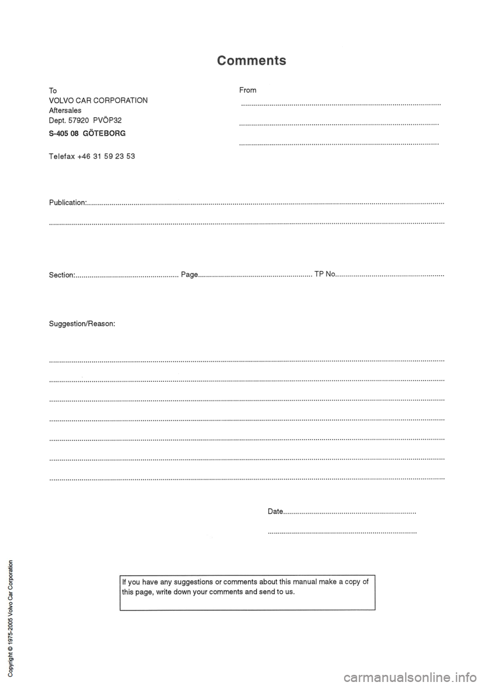 VOLVO 400 1991  Service Repair Manual 