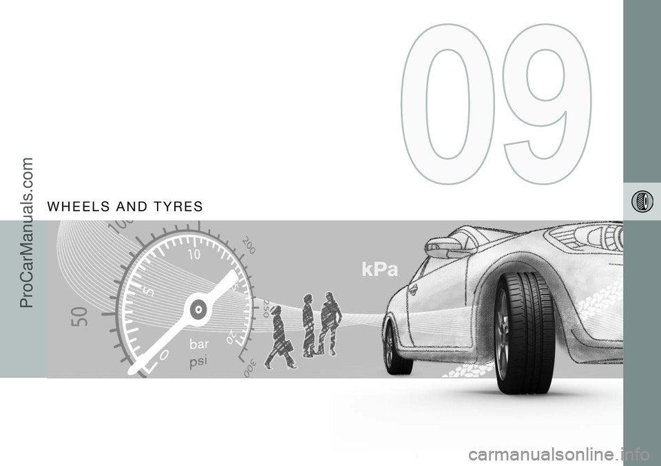 VOLVO V60 2014  Owners Manual W H E E L S   A N D   T Y R E S
ProCarManuals.co’  
