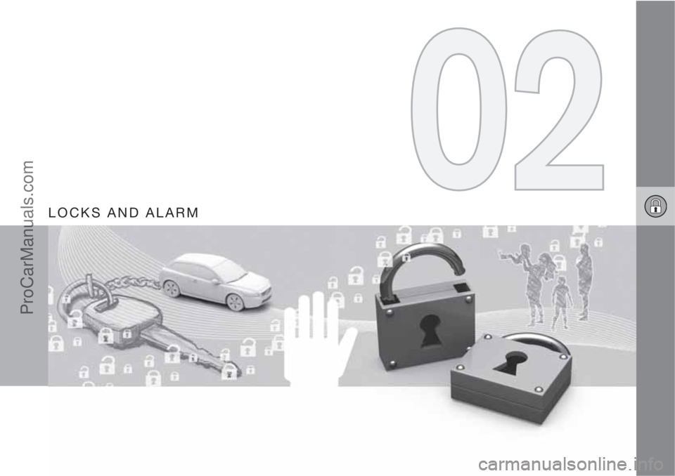 VOLVO V60 2012 Service Manual LOCKS AND ALARM
ProCarManuals.com 