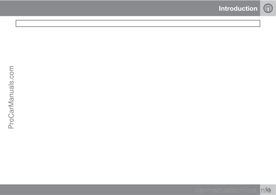 VOLVO V60 2011 User Guide Introduction
 
15ProCarManuals.com 