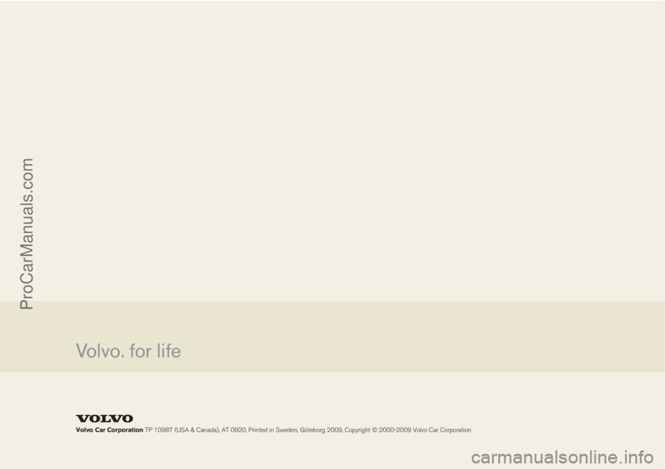 VOLVO XC70 2010  Owners Manual 		
	
	


 !"#$%& 
ProCarManuals.com 
