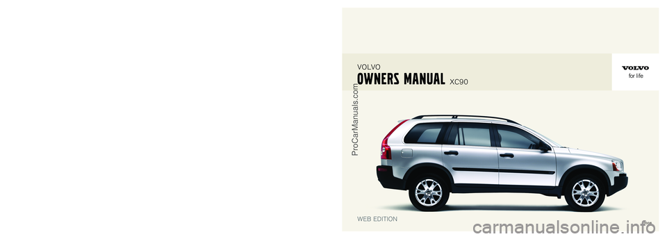 VOLVO XC90 2006  Owners Manual 