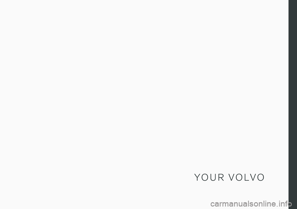 VOLVO V90 CROSS COUNTRY 2021 Owners Manual Y O U R V O L V O VOLVO V90 CROSS COUNTRY 2021 Owners Manual Y O U R V O L V O