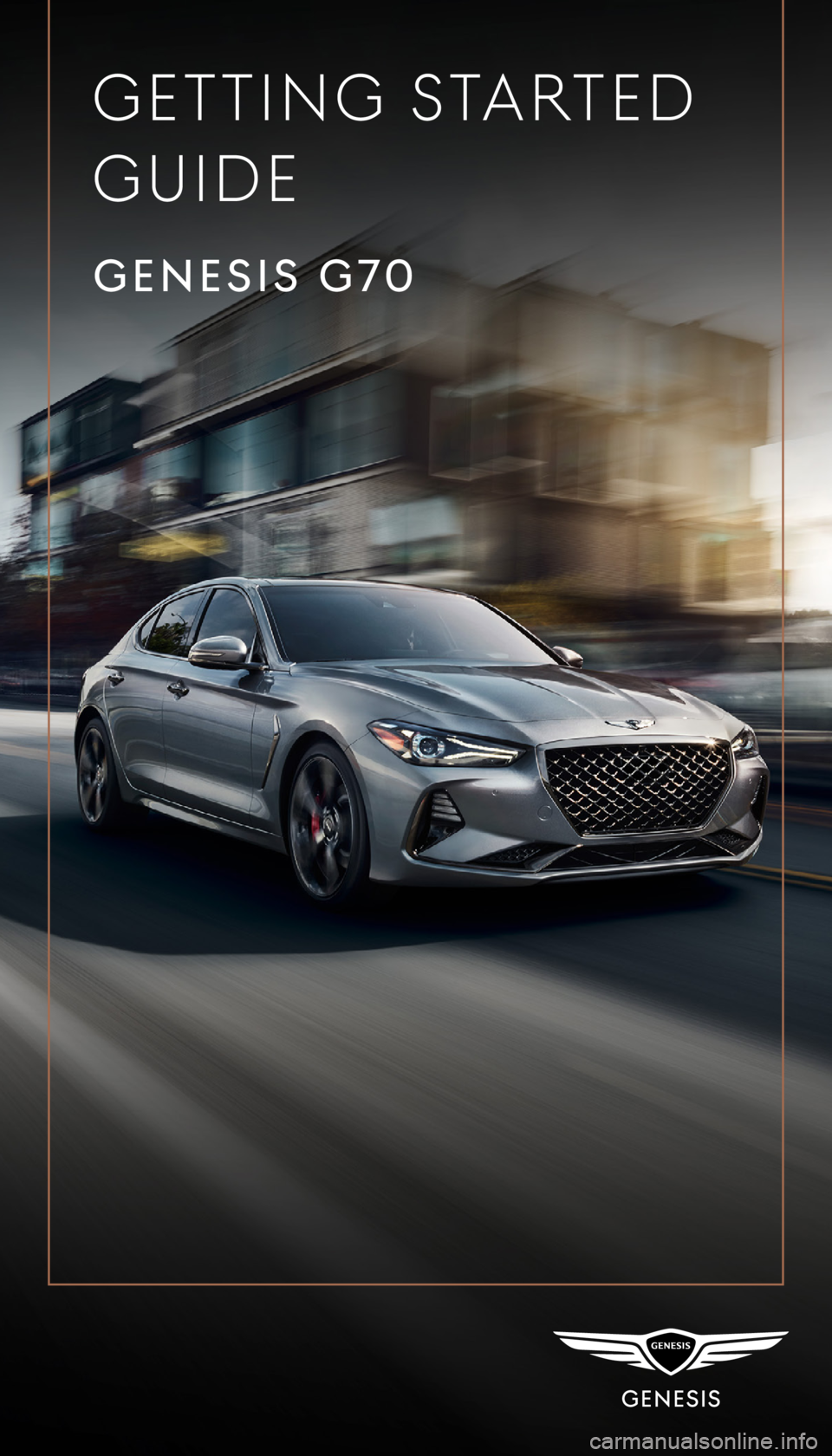 GENESIS G70 2021  Getting Started Guide 