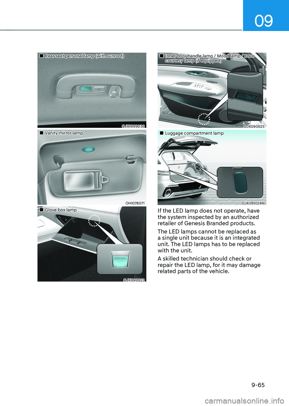 GENESIS GV70 2023  Owners Manual 09
9-65
		 