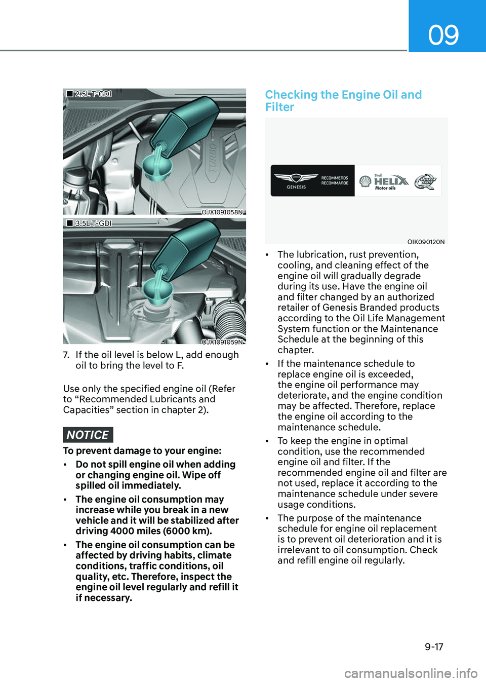 GENESIS GV80 2023  Owners Manual 09
9-17
		 