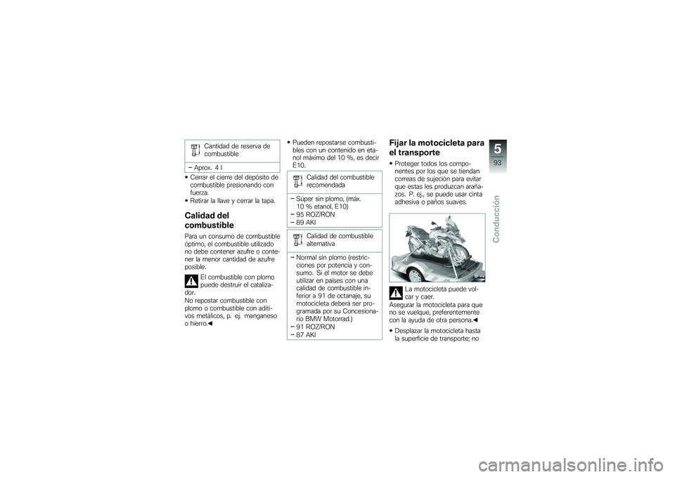 BMW MOTORRAD R 1200 GS 2012  Manual de instrucciones (in Spanish) �-������� �� �	����	�� �����
��
������
�+��	��)� �0 �
�-��	�	��	 �� ����	�	� ��� ����%���� �����
��
������ ��	��������� �����
�