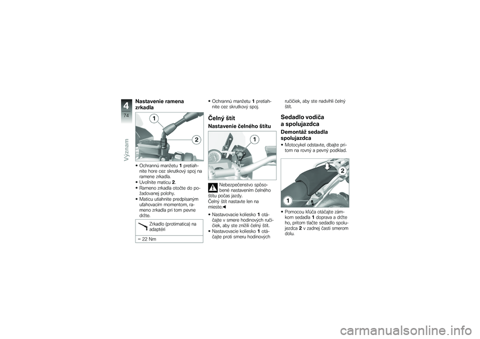 BMW MOTORRAD R 1200 GS 2013  Návod na používanie (in Slovak) �A��	���\b���� ���)���
�(����!�\f�
����
�\f���+ ��\f��
���%���
����\f��,���� ���
� ��� �\b��
�%�����! �\b���  ��\f�
�\f���� ��
��\f���\f�
�B�