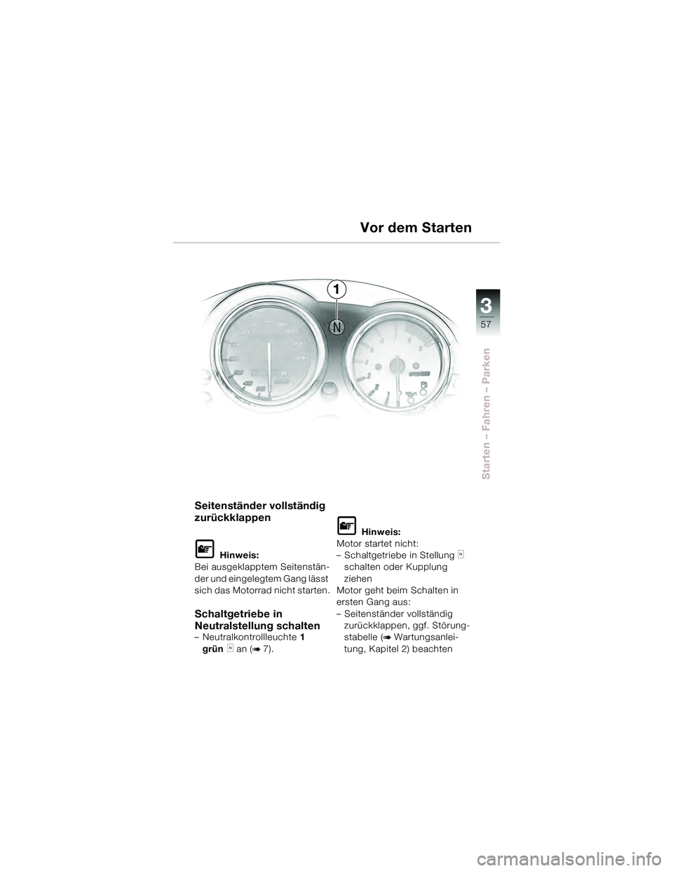 BMW MOTORRAD R 1150 R 2002  Betriebsanleitung (in German) !58
!
\f\f\f\f	
=\f\b\b=\f
,		\b++

\f ;0

\b
"&
++ 	
!	
\f\b	\f	& 3 
	&!



\f
 
\f	

	