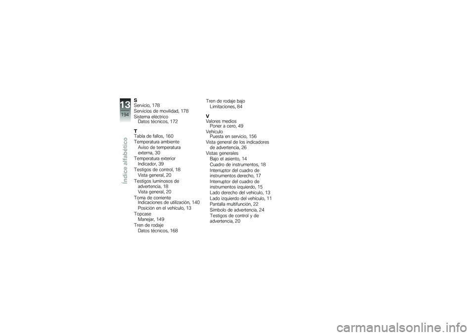 BMW MOTORRAD R 1200 GS 2014  Manual de instrucciones (in Spanish) ��,��	������" �.�5�1
�,��	������ �� �
���������" �.�5�1
�,�����
� ���*���	����!���� ��*�������" �.�5�9
�+�8���� �� �������" �.�3�-
�8��
��