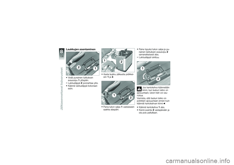 BMW MOTORRAD R 1200 GS 2014  Käsikirja (in Finnish) �.�
�������% �
���%��
�$��%��%
�.��� ��
������ ��
����
��	������
�	����
�����	�����
��
����
�	��������������� ����	�
� ����� ��
